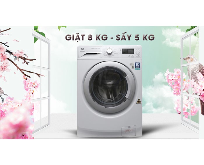 Image Máy giặt sấy Electrolux Inverter 8 kg EWW12853 3