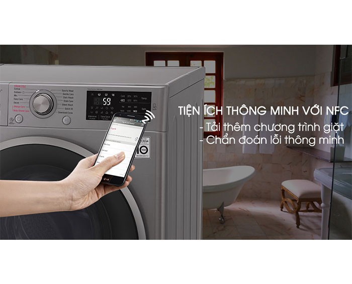Image Máy giặt LG Inverter 8 kg FC1408S3E 5