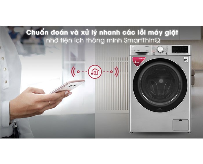 Image Máy giặt sấy LG Inverter 9 kg FV1409G4V 3