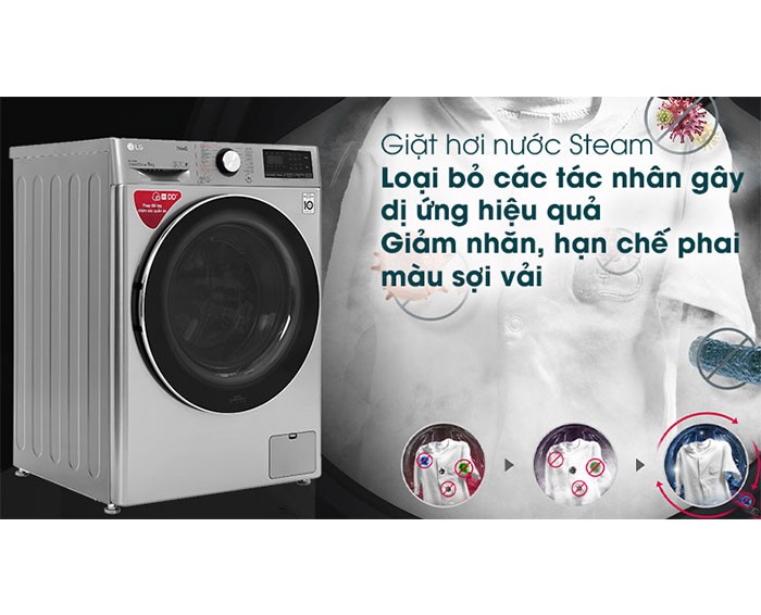 Image Máy giặt LG Inverter 9 kg FV1409S2V 2