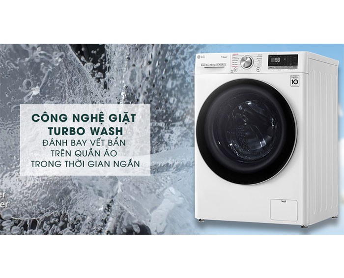 Image Máy giặt LG Inverter 10.5 kg FV1450S3W 2