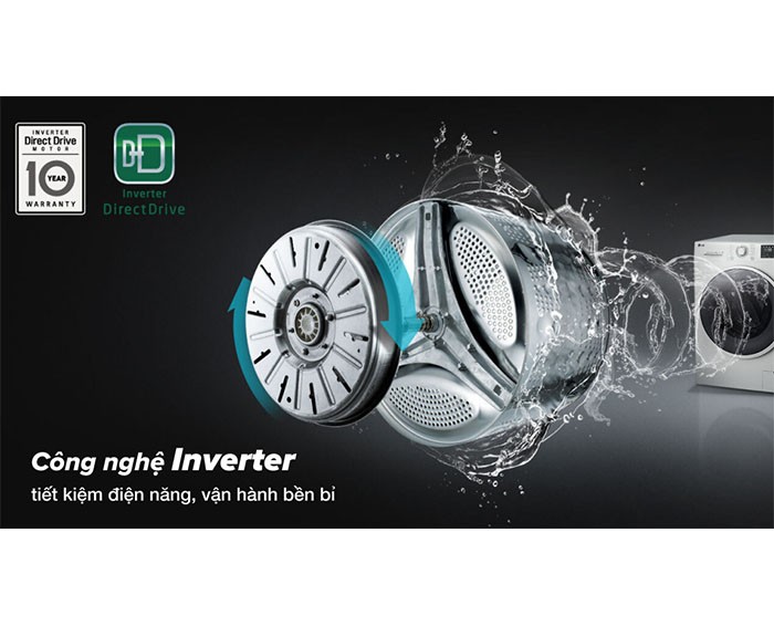 Image Máy giặt LG Inverter 10 kg FV1410S5W 1
