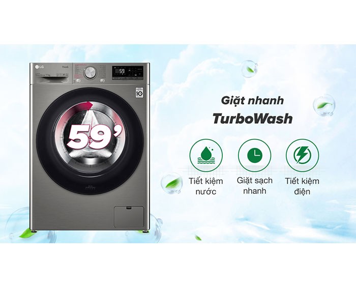 Image Máy giặt LG Inverter 11 kg FV1411S4P 3