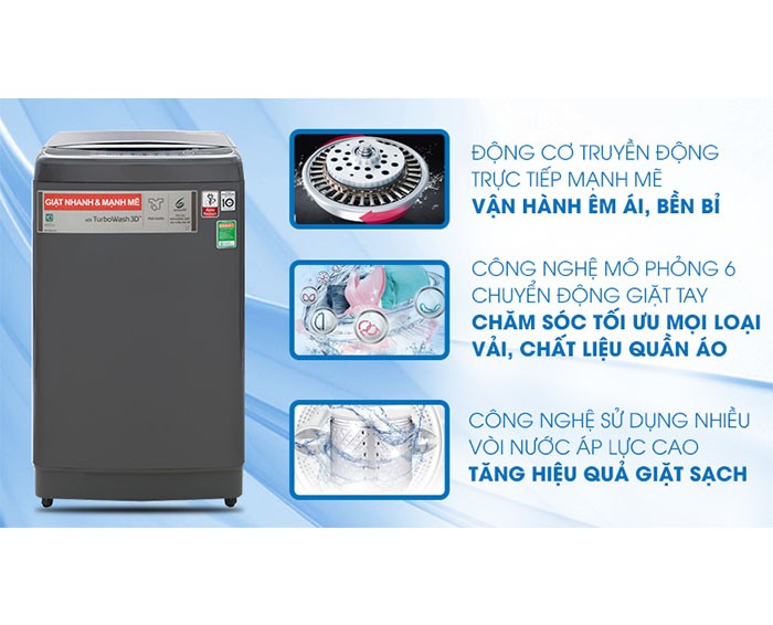 Image Máy giặt LG Inverter 13 kg TH2113SSAK 3