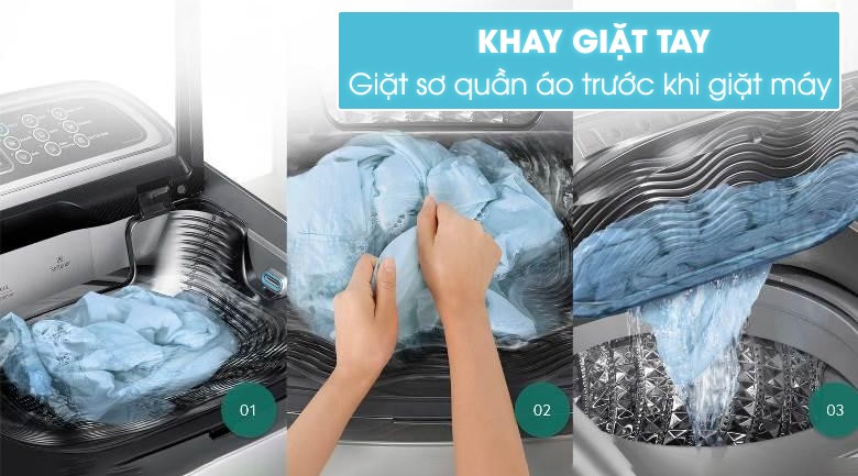 Image Máy giặt Samsung 10 kg WA10J5710SG/SV 3