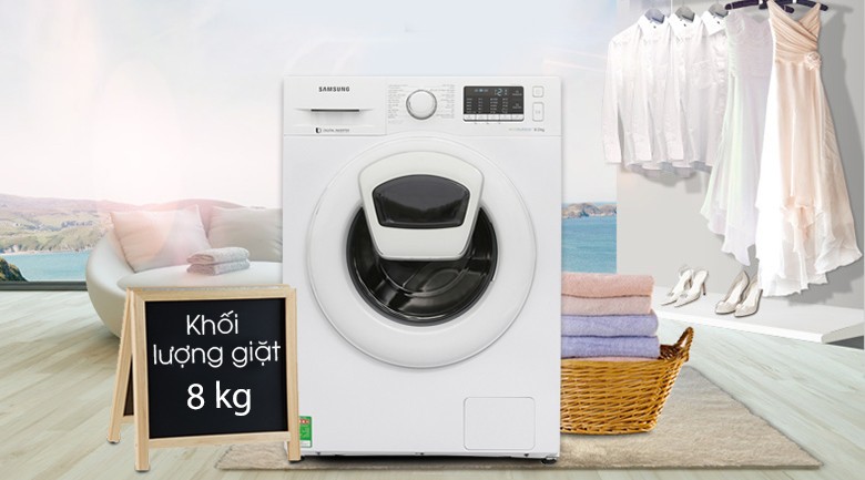Image Máy giặt Samsung AddWash Inverter 8 kg WW80K52E0WW/SV 1