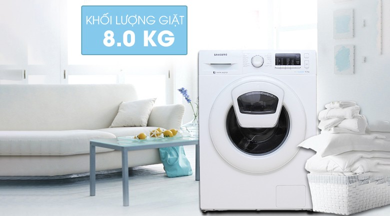 Image Máy giặt Samsung AddWash inverter 8 kg WW80K5410WW/SV 3