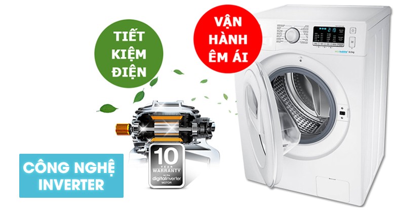 Image Máy giặt Samsung AddWash inverter 8 kg WW80K5410WW/SV 4