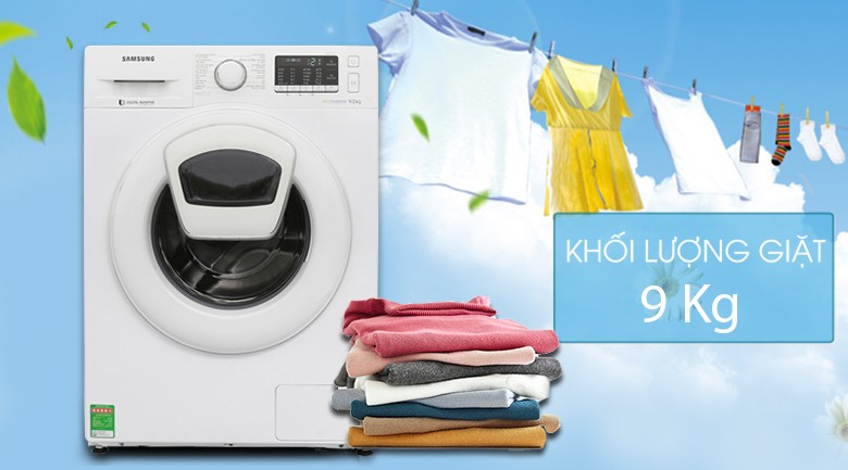 Image Máy giặt Samsung AddWash Inverter 9 kg WW90K52E0WW/SV 2