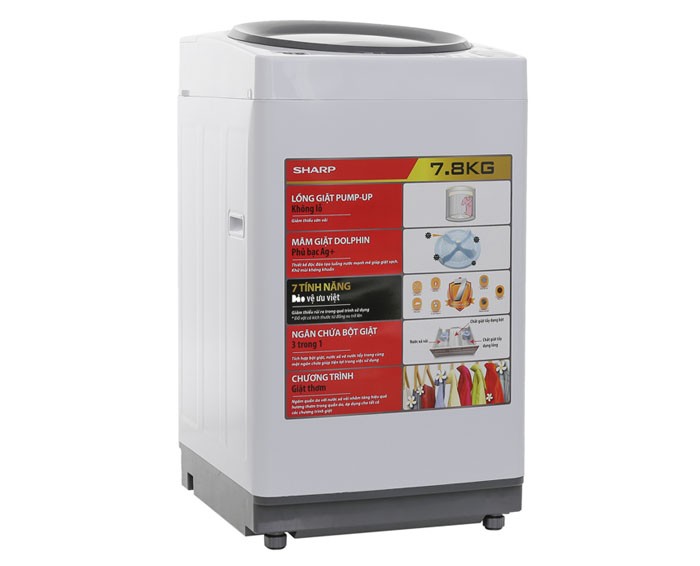Image Máy giặt Sharp 7.8 kg ES-U78GV-H 1