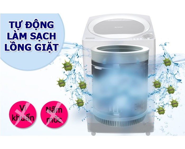 Image Máy giặt Sharp 7.8 kg ES-U78GV-H 4