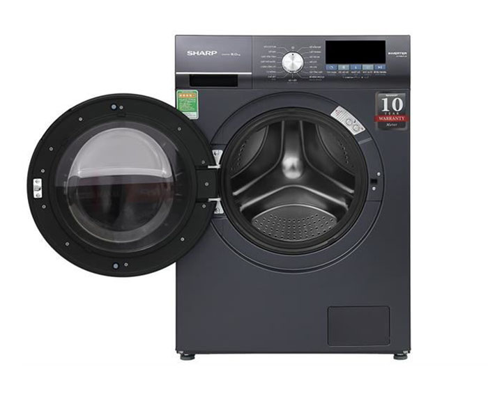 Image Máy giặt Sharp Inverter 9 kg ES-FM90CB-SB 2