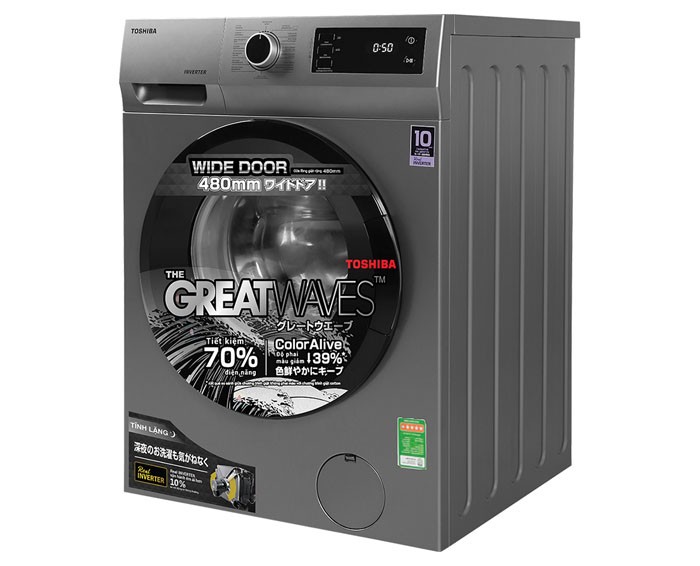 Image Máy giặt lồng ngang Toshiba Inverter 8.5Kg TW-BK95S3V(SK) 1
