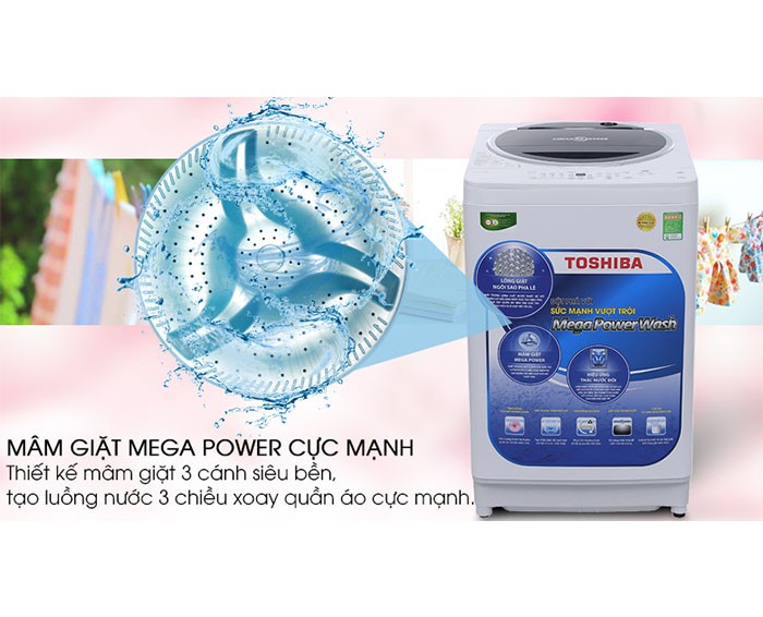 Image Máy giặt Toshiba 9.5 kg G1050GV (WB) 3
