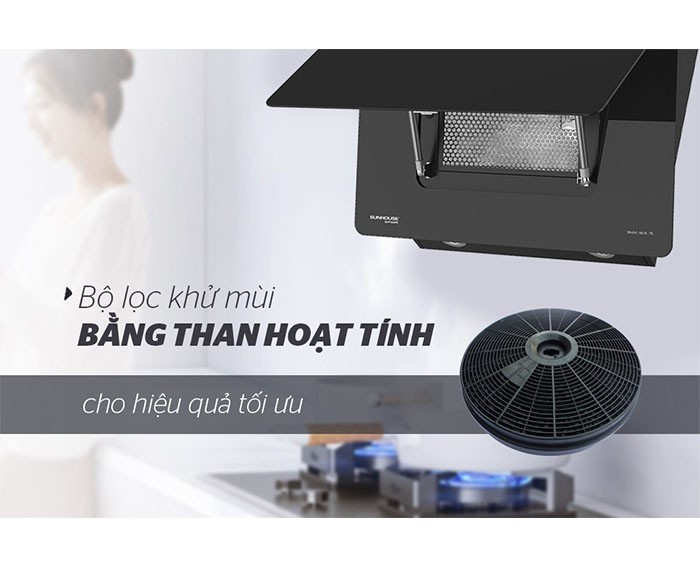 Image Máy hút mùi cao cấp kính vát Sunhouse Mama MMB6818-70 1