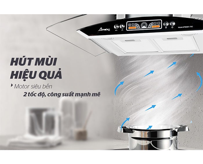 Image Máy hút mùi kính cong Apex APB6601-70C 1