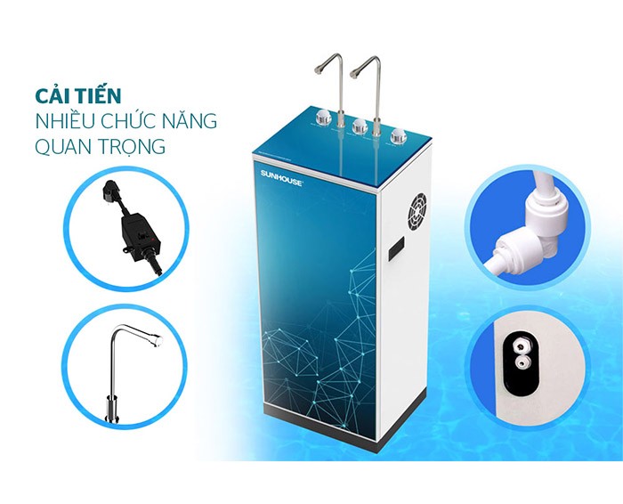 Image Máy lọc nước R.O nóng lạnh 9 lõi SUNHOUSE SHA76211CK 4