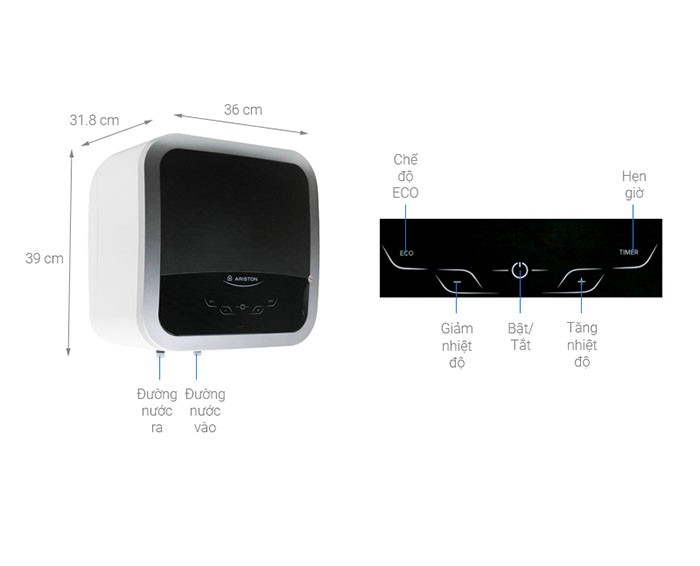 Image Bình nóng lạnh Ariston 15 lít AN2 15 TOP 2.5 FE 3