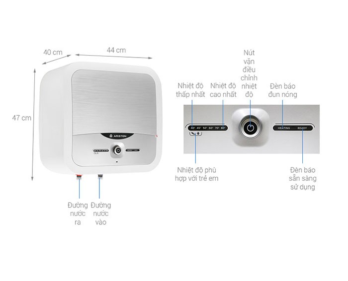 Image Bình nóng lạnh Ariston 30 lít AN2 30 LUX 2.5 FE 5
