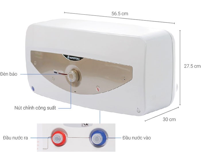 Image Bình nóng lạnh Ariston 15 lít SL 15 MT 1