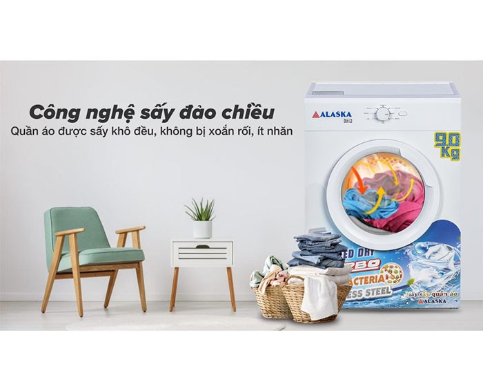 Image Máy sấy thông hơi Alaska 9 kg S90 3
