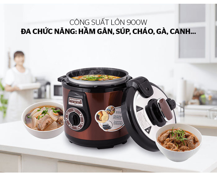 Image Nồi áp suất điện đa năng SUNHOUSE SHD1550 2