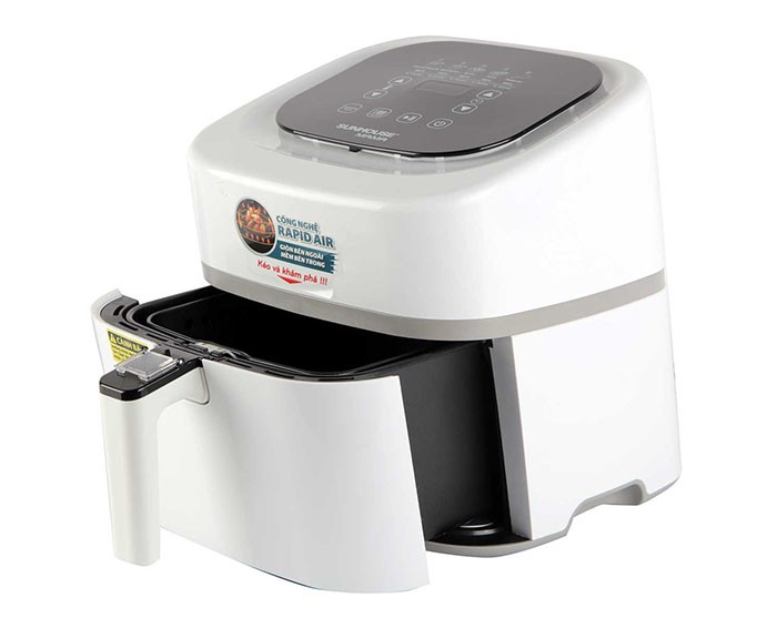 Image Nồi chiên không dầu 4.5L Sunhouse Mama SHD4086W 4
