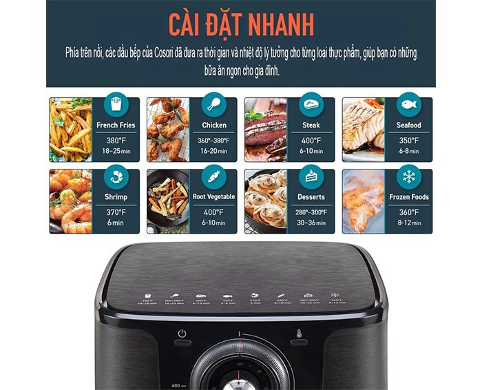 Image Nồi chiên không dầu Cosori CO158-AF 2