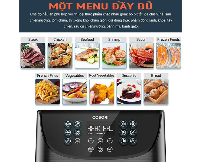 Image Nồi chiên không dầu COSORI CP158-AF 4