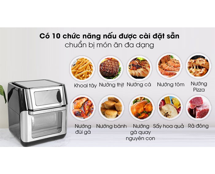 Image Nồi chiên không dầu Kalite Q10 10 lít 1