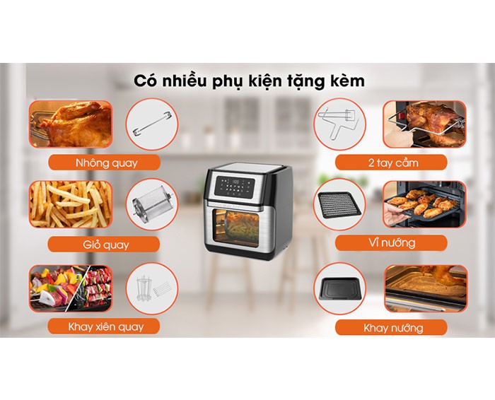 Image Nồi chiên không dầu Kalite Q10 10 lít 2