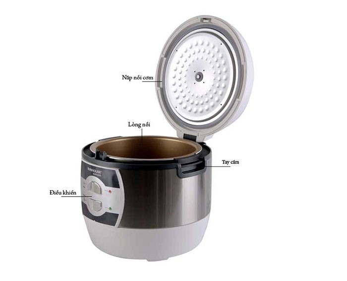Image Nồi cơm nắp gài Sunhouse MAMA 1.8 lít SHD8628 3