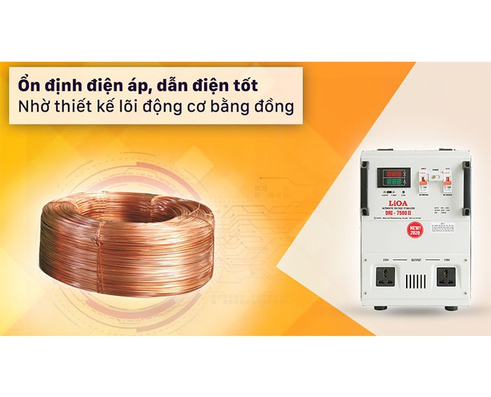 Image Ổn áp 1 pha Lioa 7,5KVA DRI-7500/ DRI-7500II 3