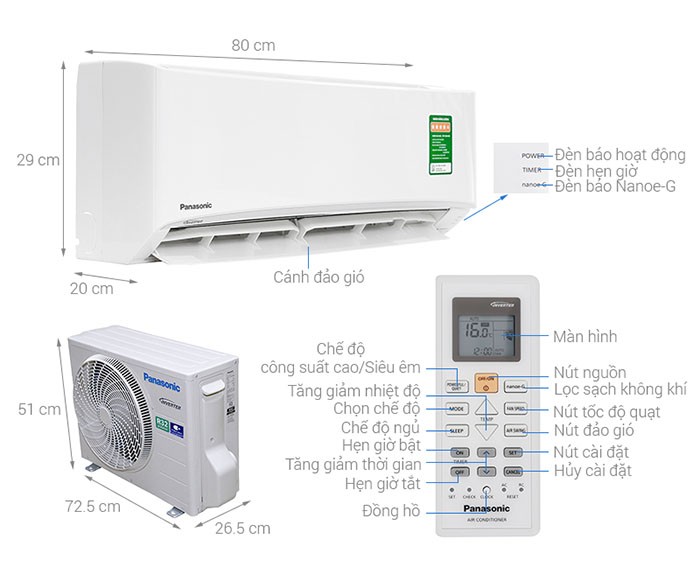 Image Điều hòa Panasonic Inverter CU/CS-PU9UKH-8 3