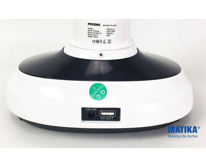 Image Quạt tích điện Povena PVN-5612 3