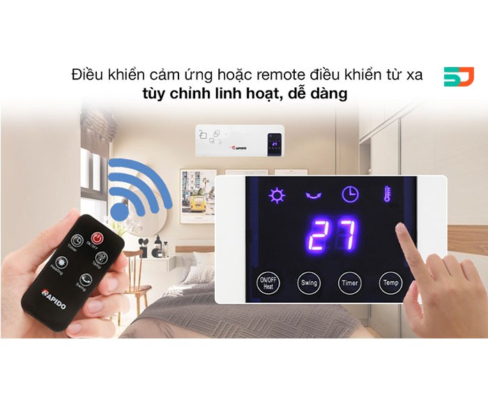 Image Máy sưởi gốm Rapido RCH-2000D 3