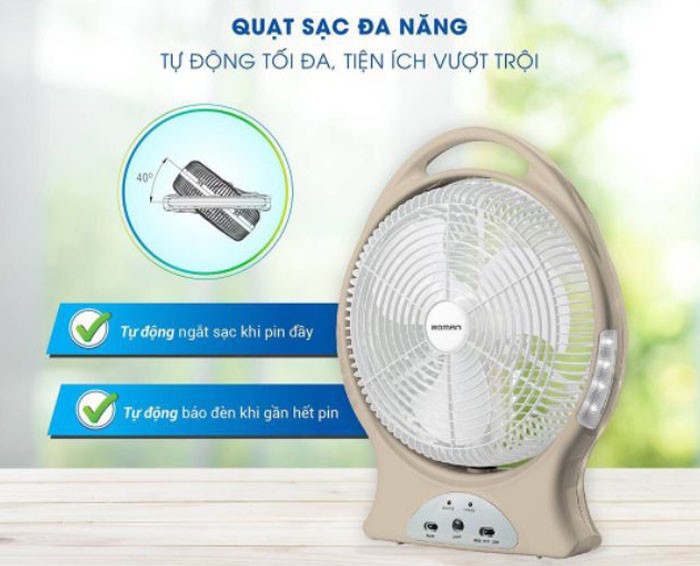 Quạt tích điện Roman HFR12B1