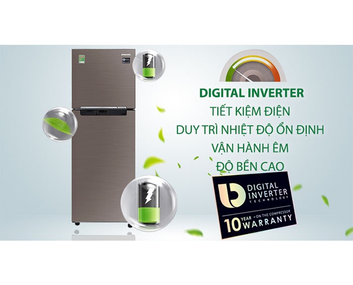 Image Tủ lạnh Samsung Inverter 236 lít RT22M4032DX/SV 3