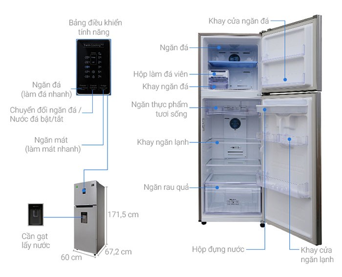 Image Tủ lạnh Samsung Inverter 319 lít RT32K5932S8/SV 3