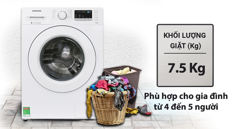 Image Máy giặt Samsung Inverter 7.5 kg WW75J42G0KW/SV 3