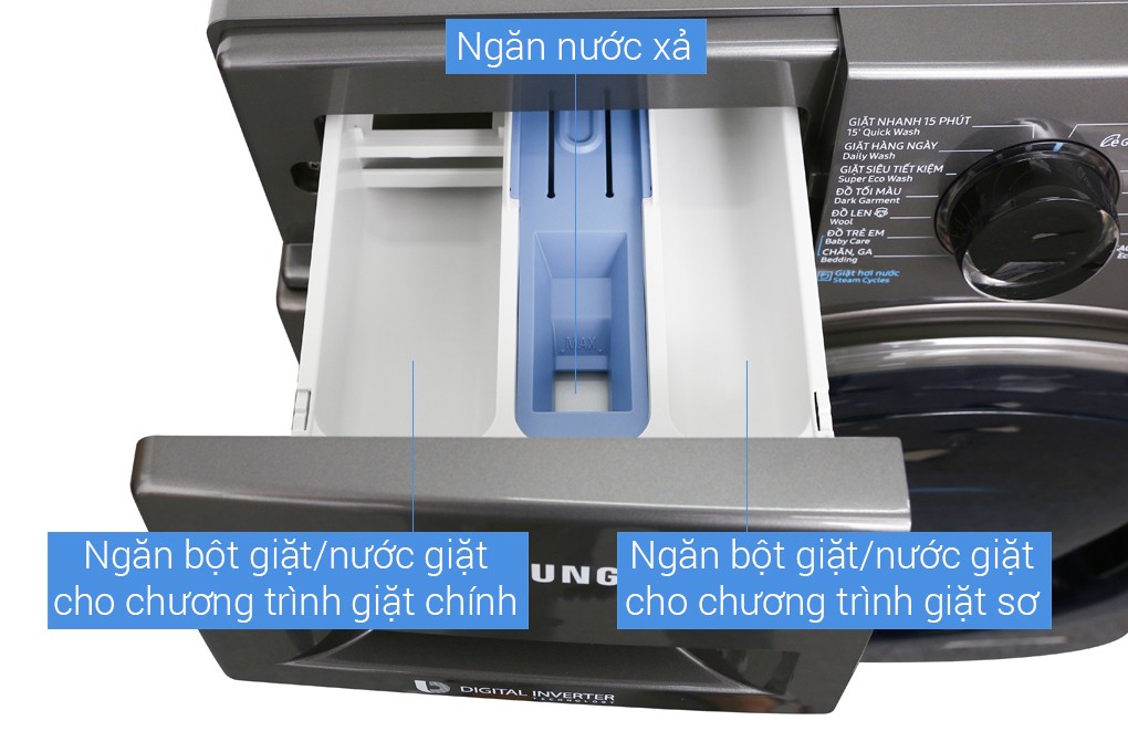 Image Máy giặt Samsung AddWash Inverter 8.5 kg WW85K54E0UX/SV 2