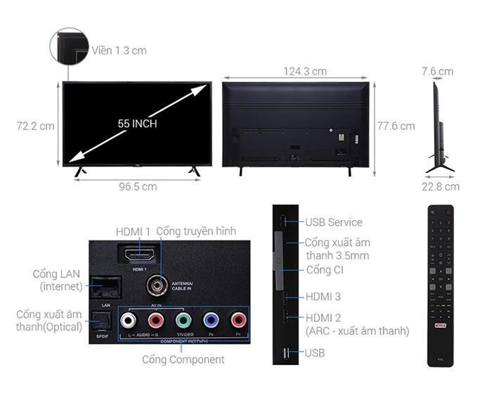 Image Smart Tivi TCL 55 inch L55S62 2