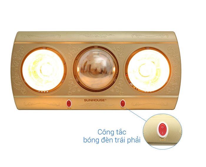Image Đèn sưởi nhà tắm Sunhouse SHD3813 2