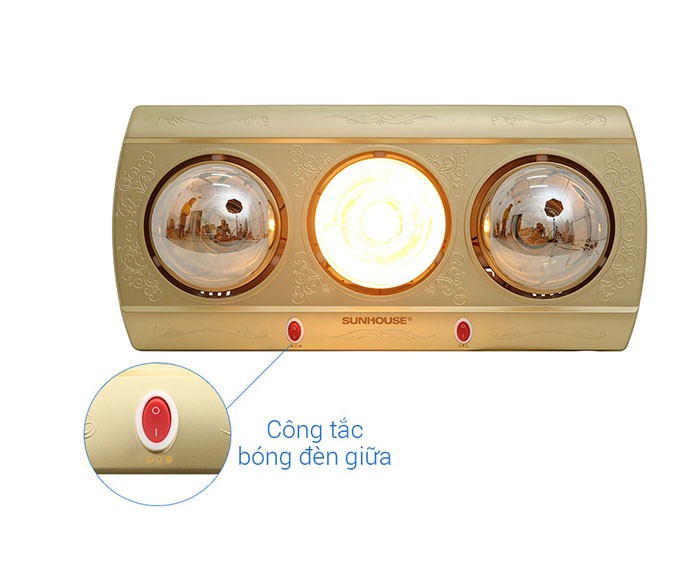 Image Đèn sưởi nhà tắm Sunhouse SHD3813 3