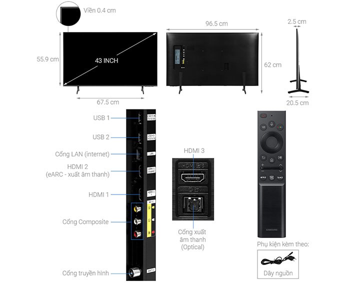 Image Tivi Samsung 4K 43 inch UA43AU8100 1