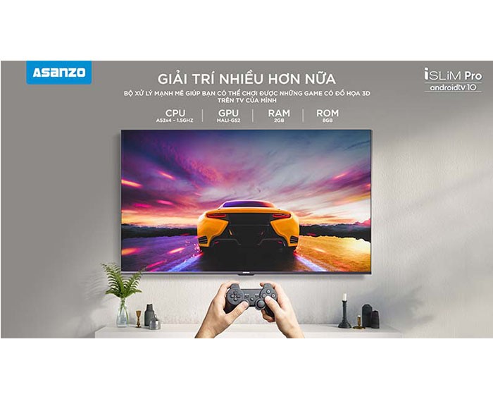 Image Smart tivi Asanzo iSlim pro 10 4K 55inch 55U71 3
