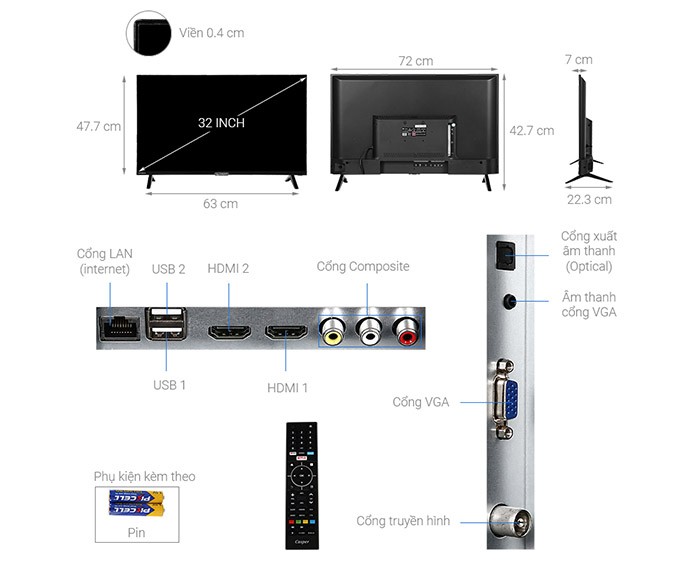 Image Tivi Casper smart 32 inch 32HX6200 1