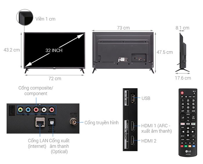 Image Smart Tivi LG 32 inch 32LK540BPTA 4