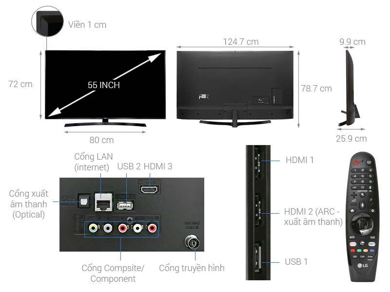Image Smart Tivi LG 4K 55 inch 55UK6340PTF 2