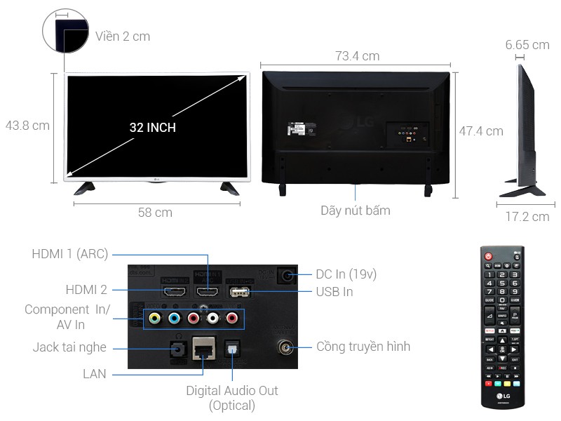 Image Smart Tivi LG 32 inch 32LJ571D 1